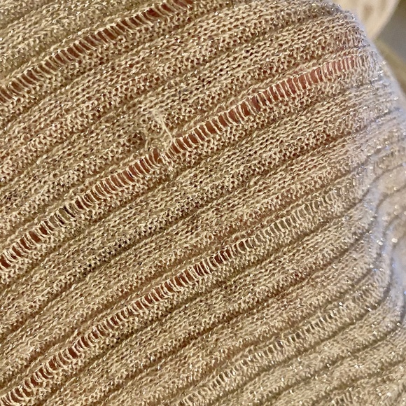 A/X Armani Exchange Silver Layered Chevron Vest S - Picture 9 of 9